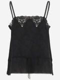 Black Drawstring Camisole Top 1