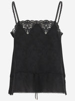 Black Drawstring Camisole Top 1