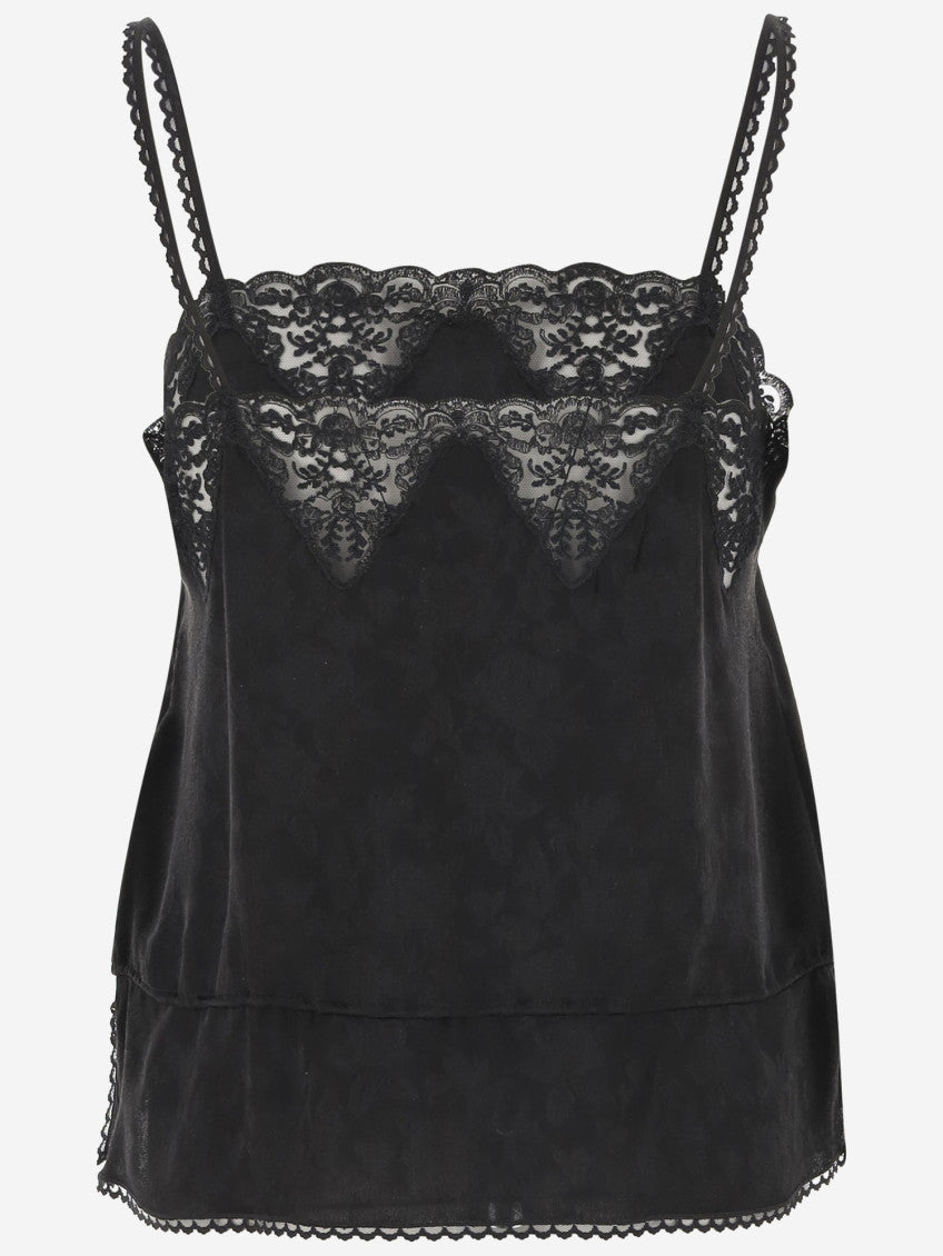 Black Drawstring Camisole Top 2