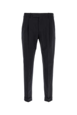 Dark Grey Cuffed Dress Trousers 1