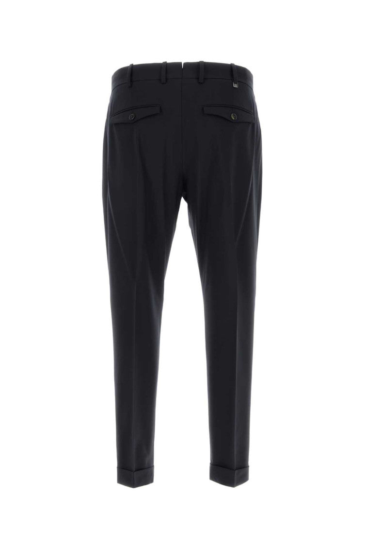 Dark Grey Cuffed Dress Trousers 2