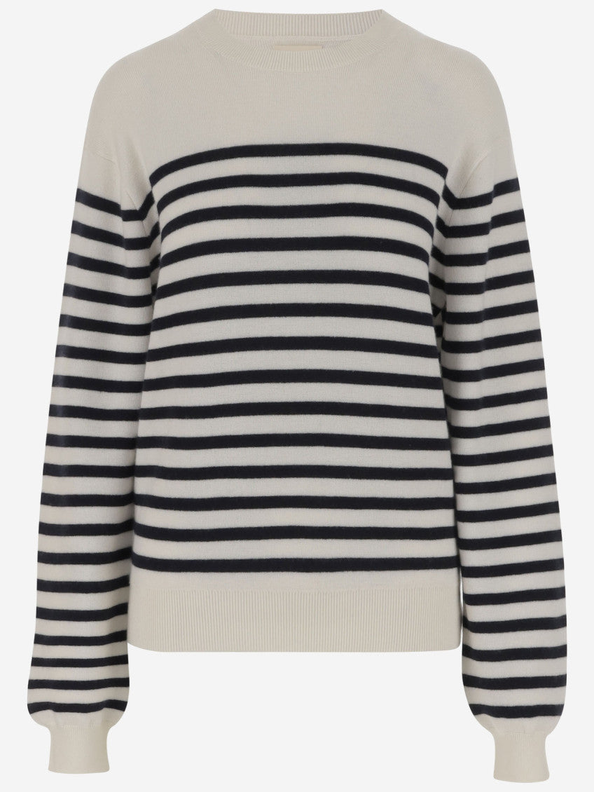 Navy Blue/White Wool Sweater 1