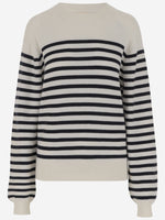 Navy Blue/White Wool Sweater 1