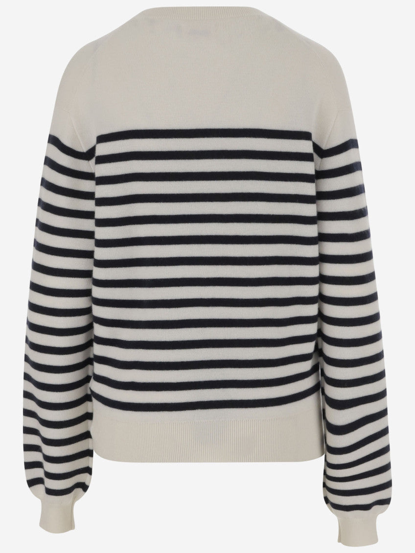 Navy Blue/White Wool Sweater 2