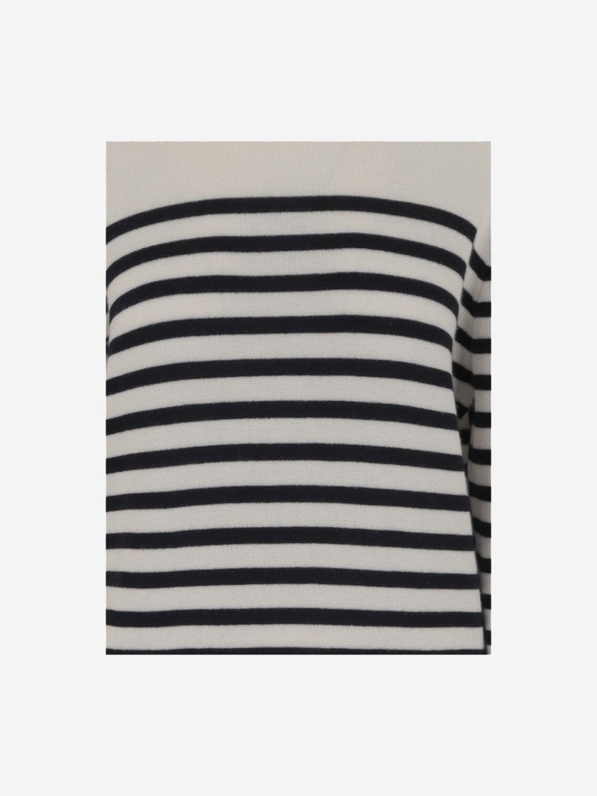 Navy Blue/White Wool Sweater 3