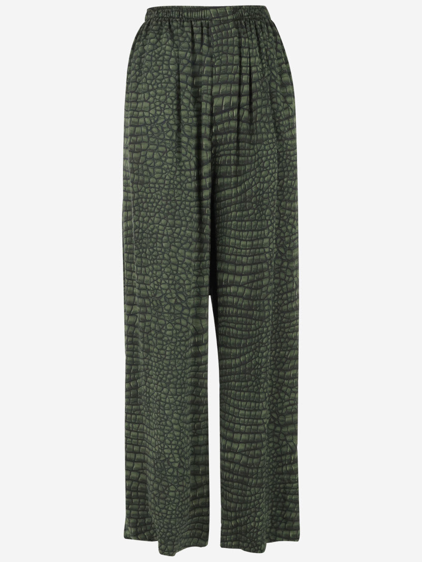 Green Silk Pants 1