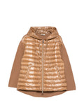 Brown Quilted Hood Jacket 1