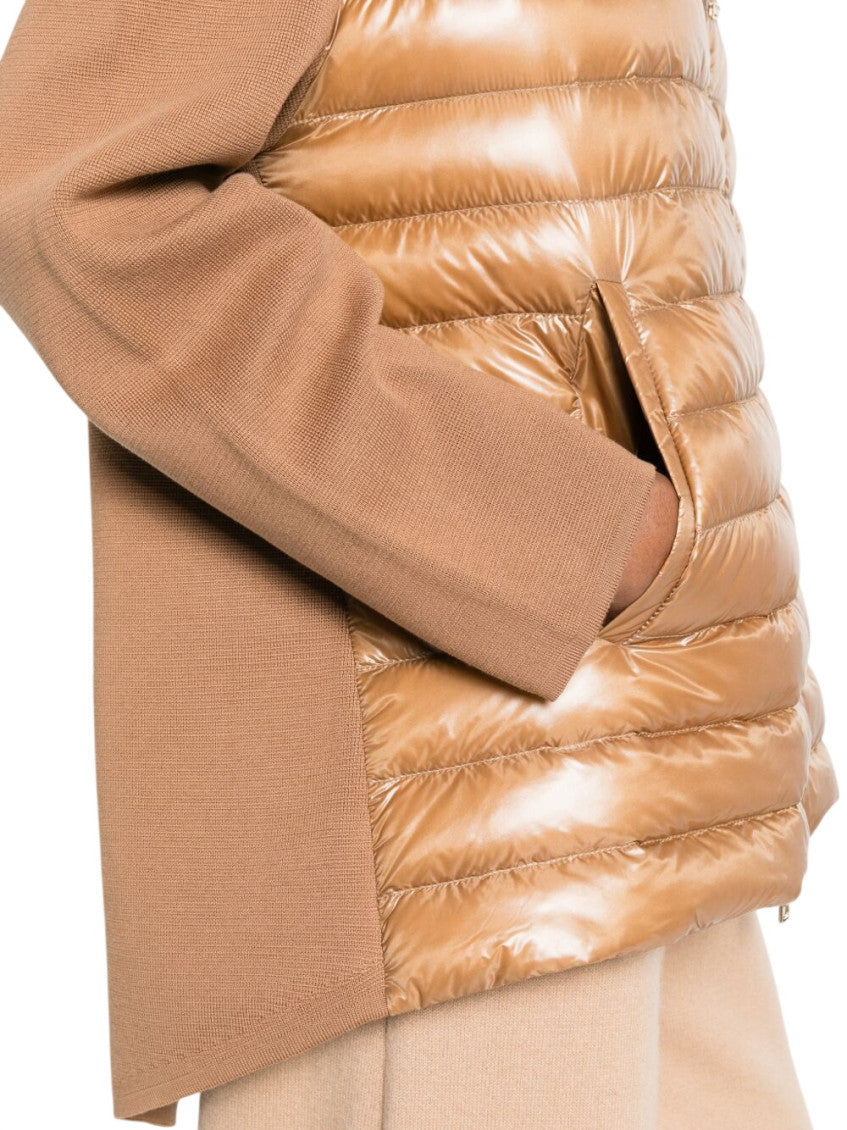 Brown Quilted Hood Jacket 4