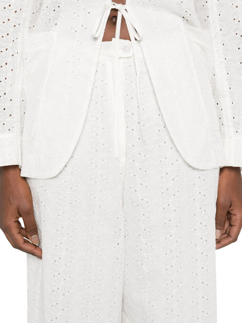 White Cotton Trouser 2
