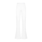 White High Waist Cashmere Pants 1