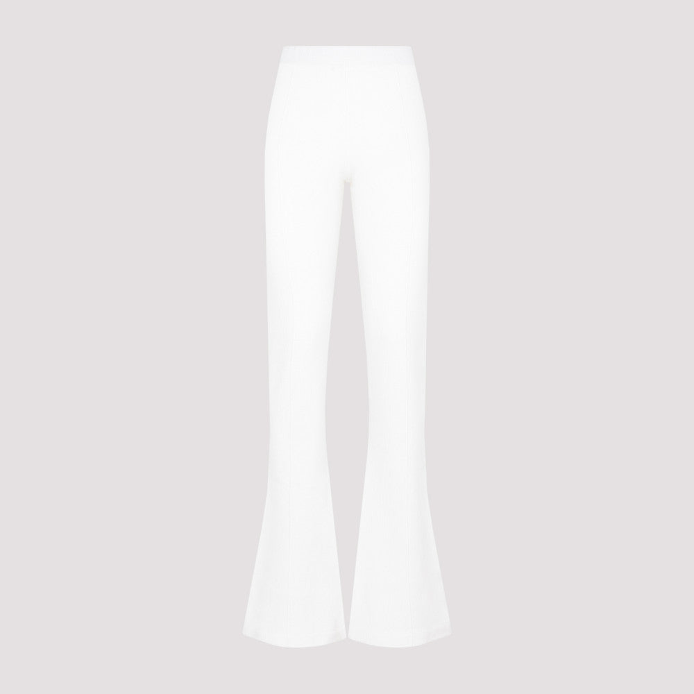 White High Waist Cashmere Pants 3