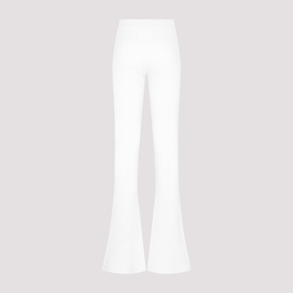 White High Waist Cashmere Pants 4