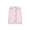 Pink Fringed Details Skirt 1