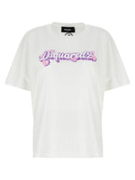 White Logo print T-shirt 1