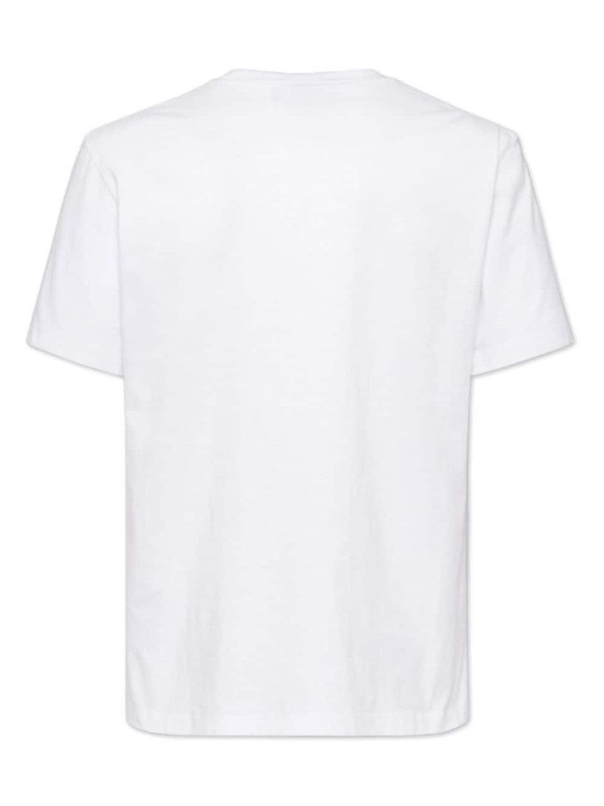 White graphic-print cotton T-shirt 2