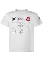 Kids White Graphic T-Shirt 1
