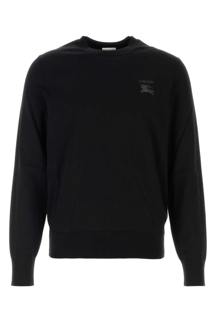 Black Logo Crew Neck Sweater 1