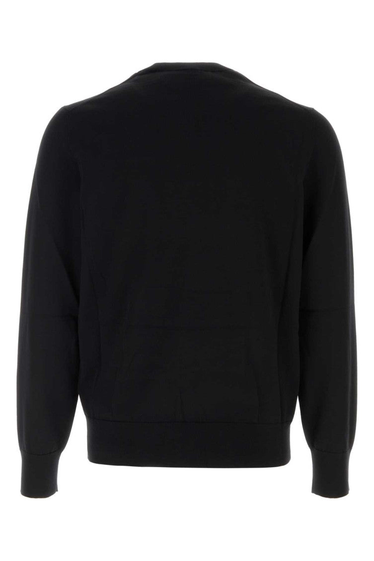 Black Logo Crew Neck Sweater 2