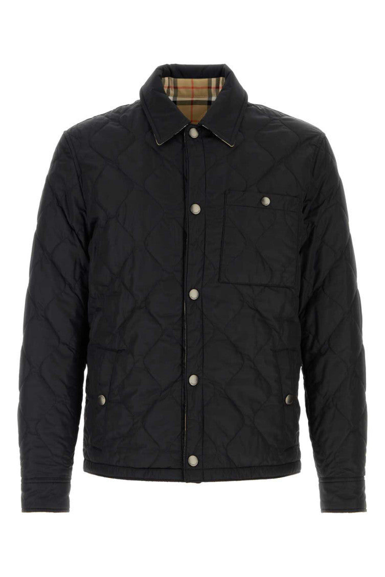 Black Quilted Reversible Jacket 1