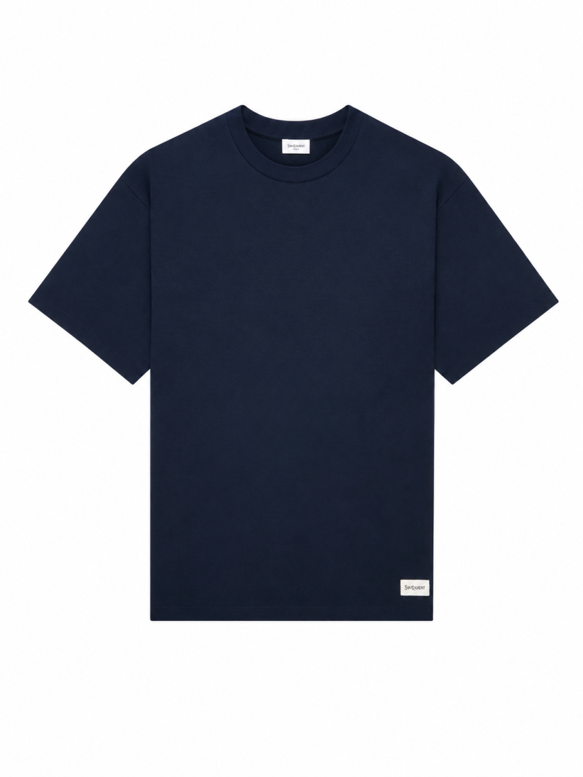 Navy Blue Crew Neck T-Shirt 1