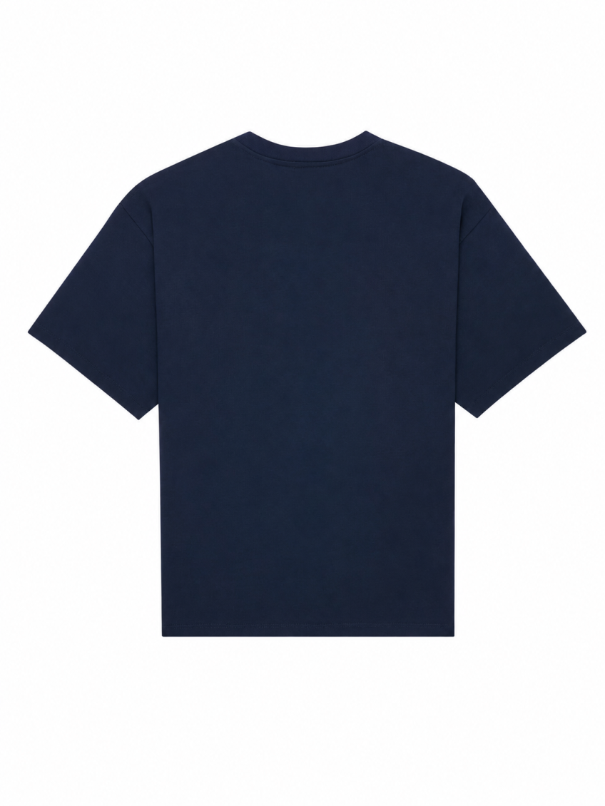 Navy Blue Crew Neck T-Shirt 2