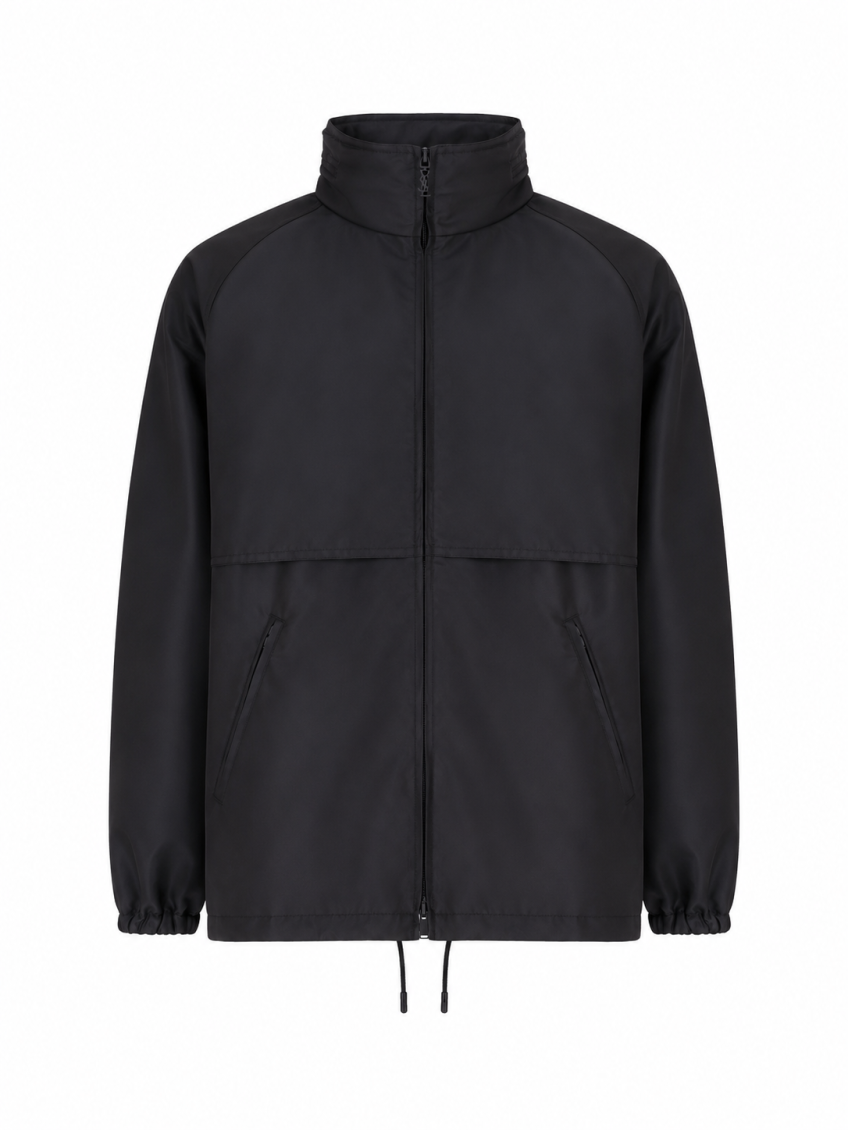Black Mock Collar Jacket 1