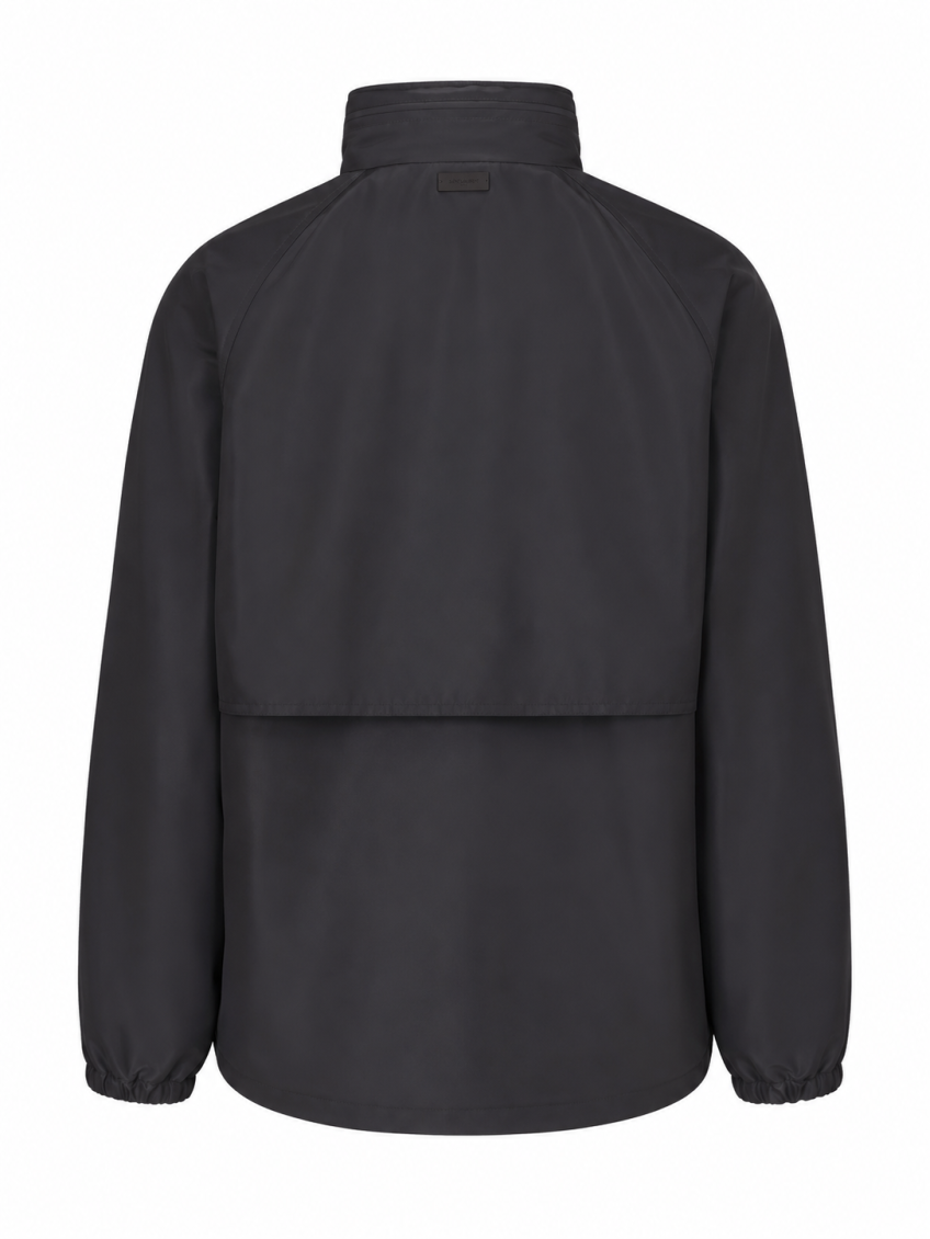 Black Mock Collar Jacket 2