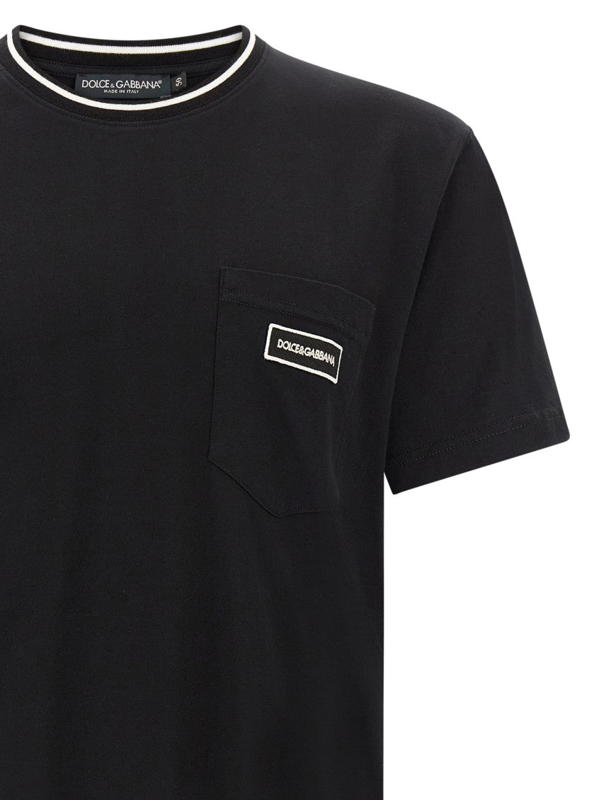 Black Logo Crew Neck T-Shirt 3