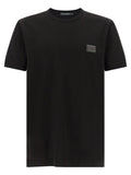 Black Logo Crew Neck T-Shirt 1
