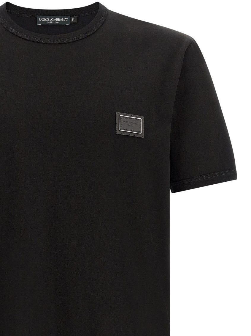 Black Logo Crew Neck T-Shirt 3