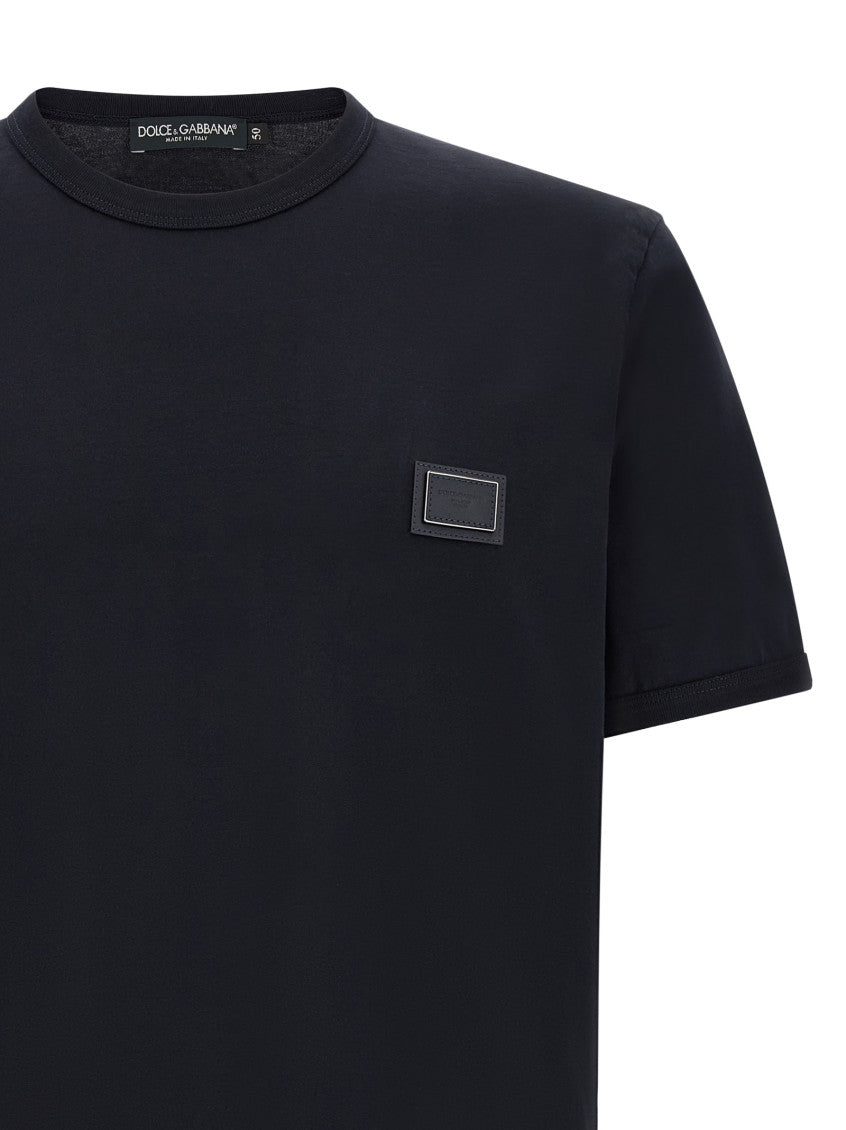 Blue Logo Crew Neck T-Shirt 3