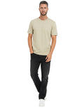 Beige Logo Crew Neck T-Shirt 1
