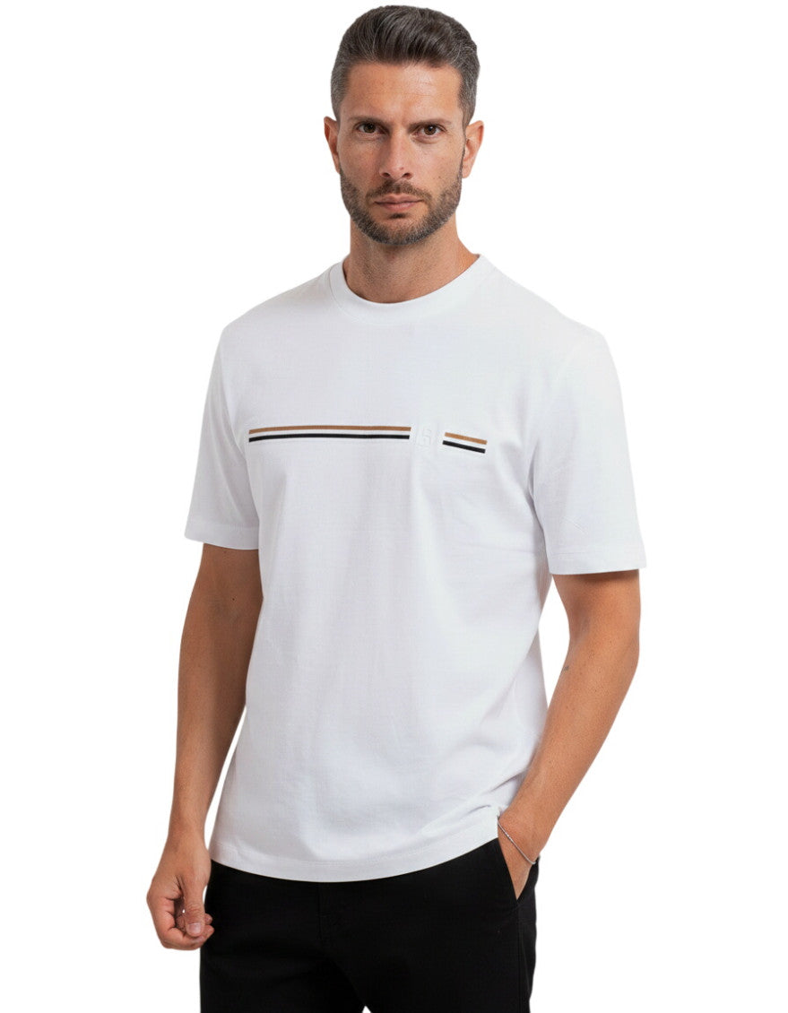 White Crew Neck T-Shirt 1