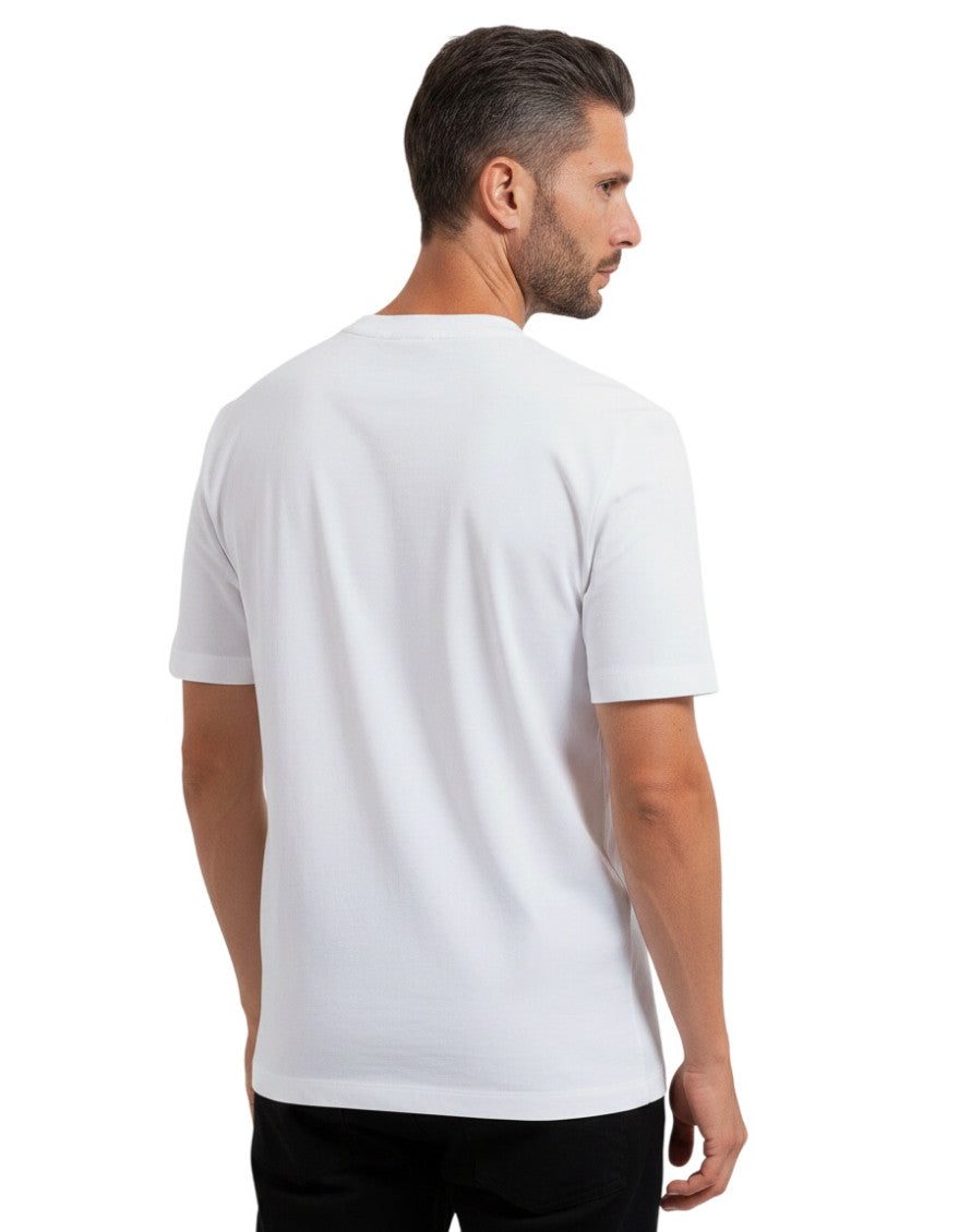 White Crew Neck T-Shirt 2