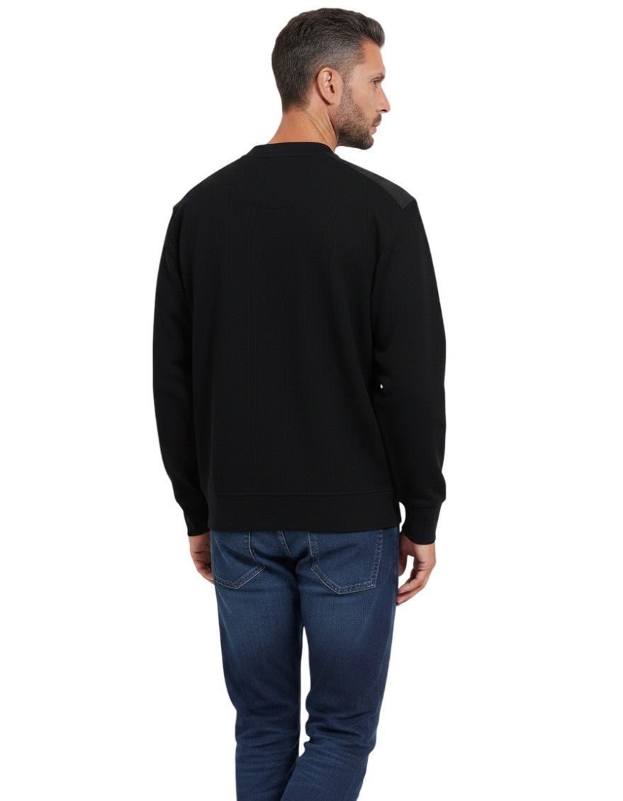 Black Crew Neck Sweatshirt 2