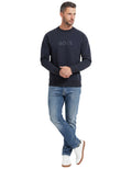 Blue Crew Neck Sweatshirt 1