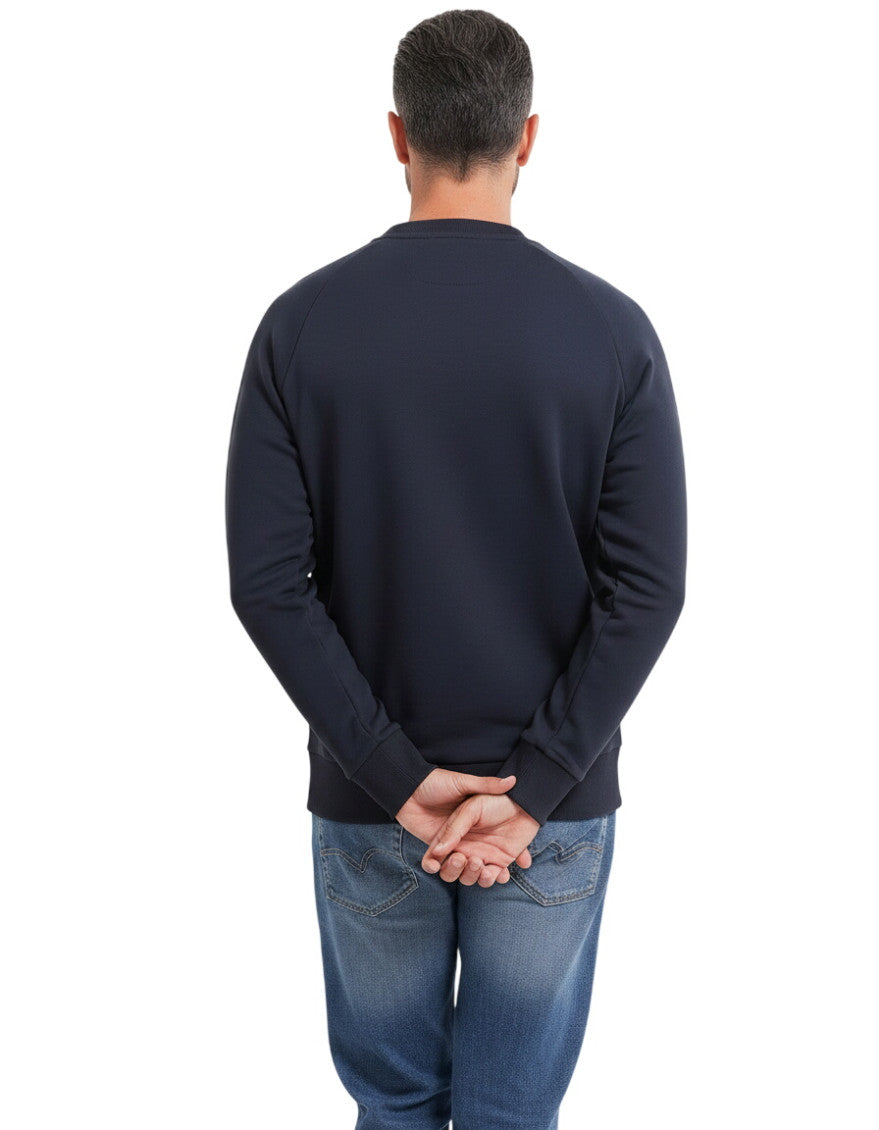 Blue Crew Neck Sweatshirt 2