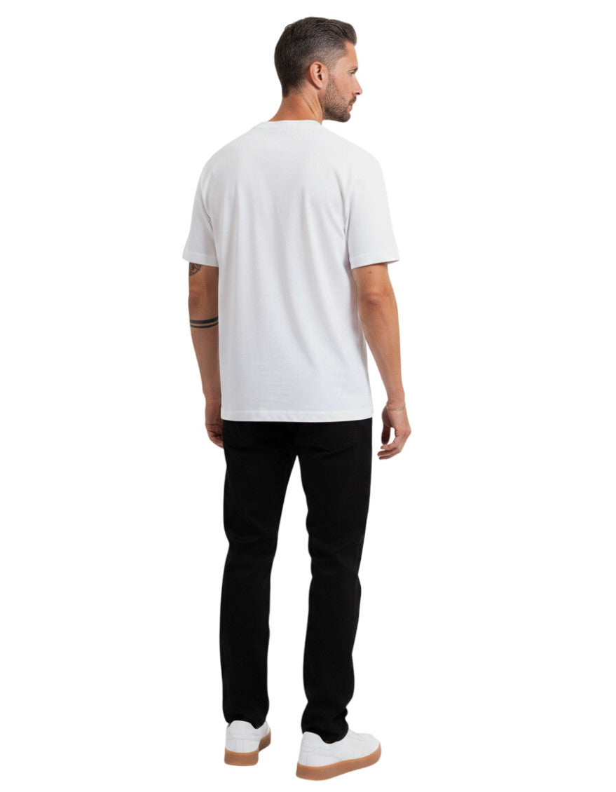 White Logo Crew Neck T-Shirt 2