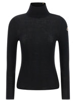 Black Knitted Turtle Neck Sweater 1