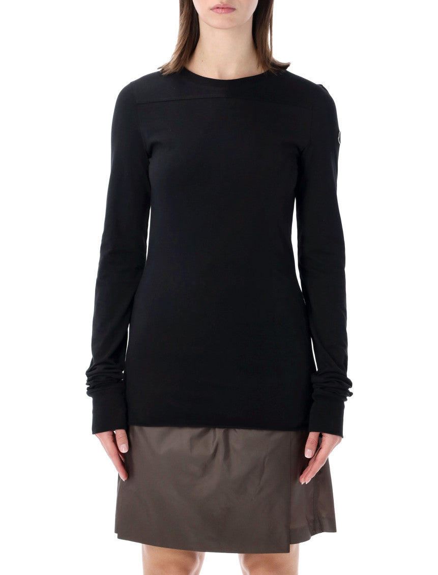 Black Solid Round Neck T-Shirt 1
