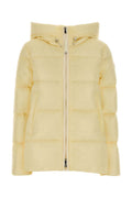 Yellow Quilted Hood Jacket 1