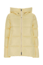 Yellow Quilted Hood Jacket 1