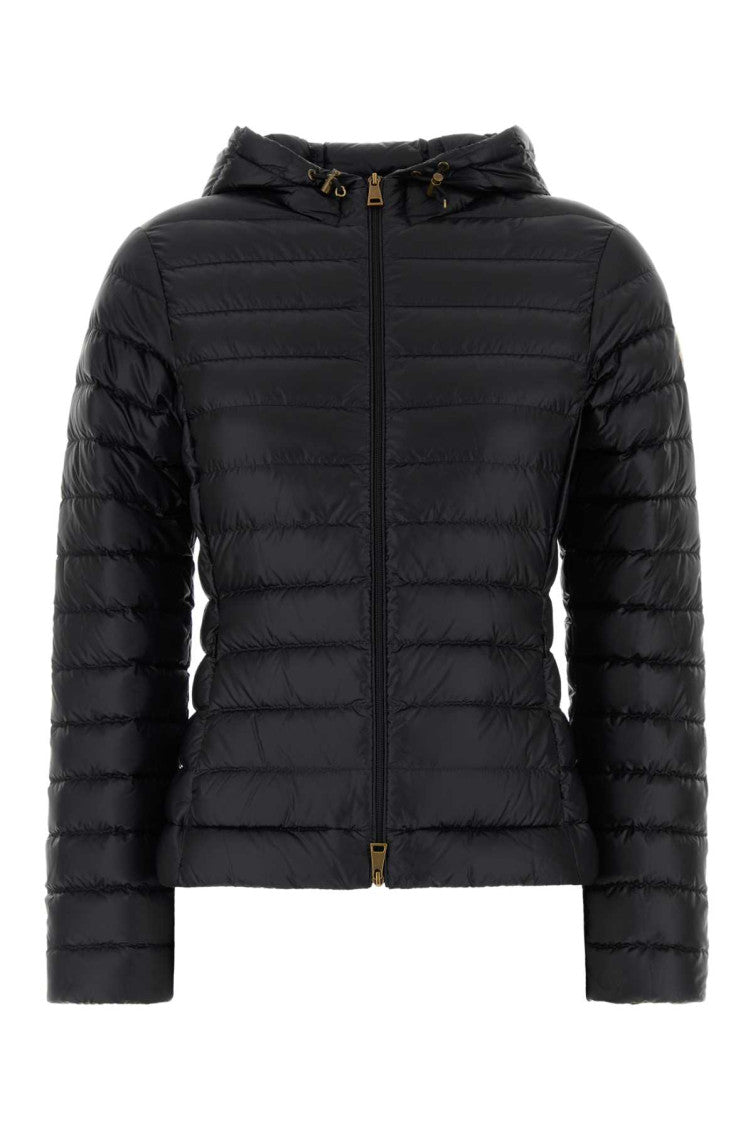 Black Quilted Hood Jacket 1