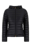 Black Quilted Hood Jacket 1
