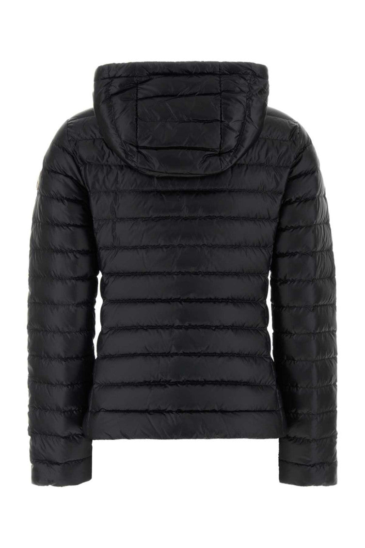 Black Quilted Hood Jacket 2