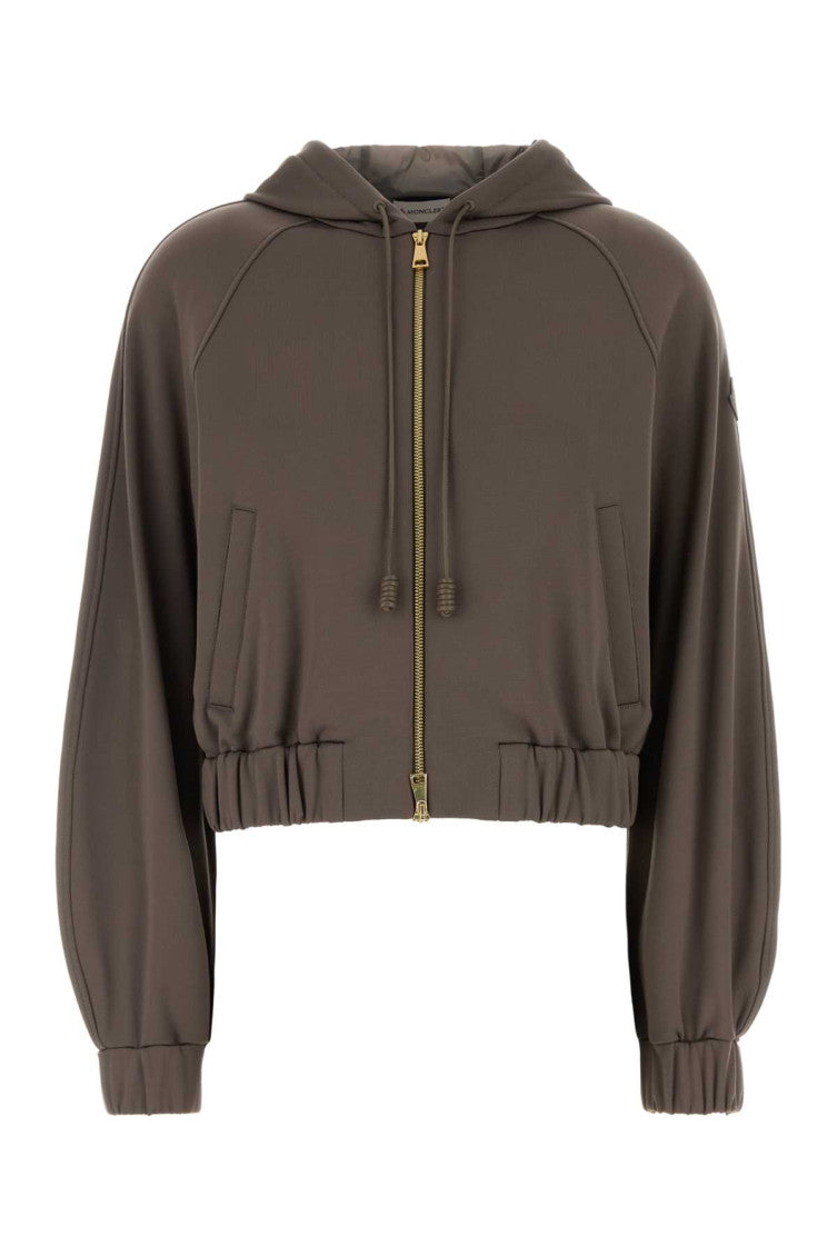 Brown Solid Hood Sweater 1