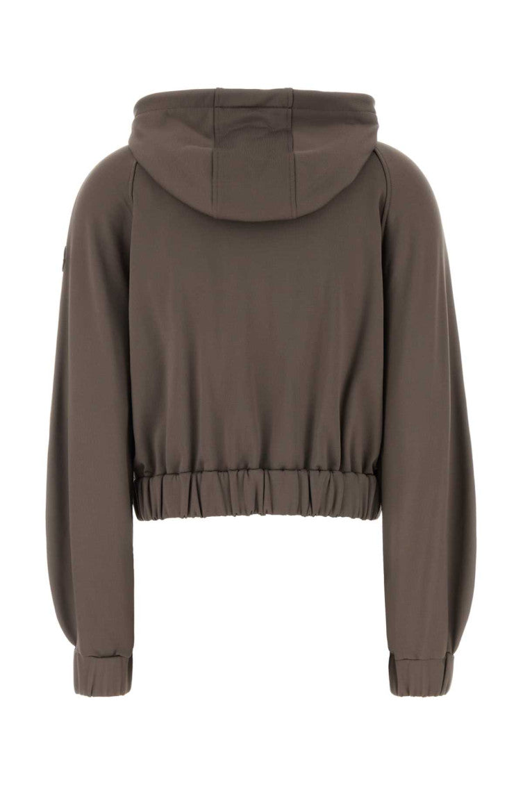 Brown Solid Hood Sweater 2