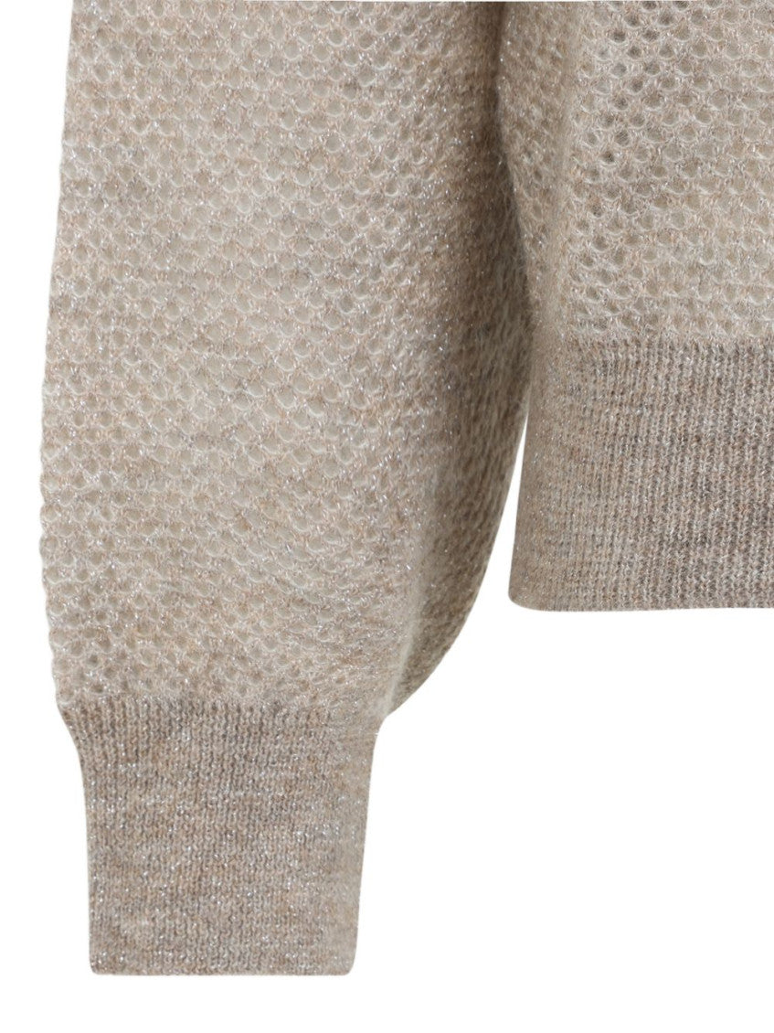 Grey Knitted Crew Neck Sweater 3