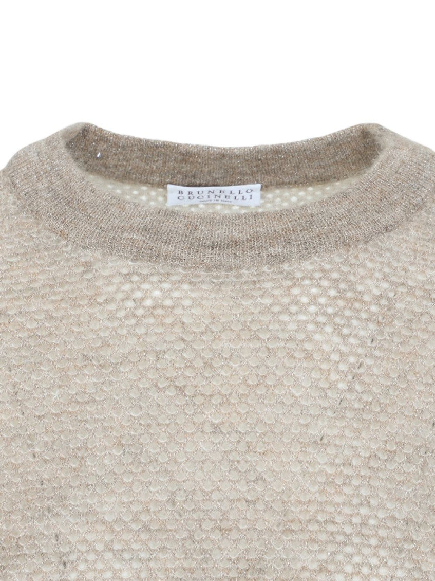 Grey Knitted Crew Neck Sweater 4