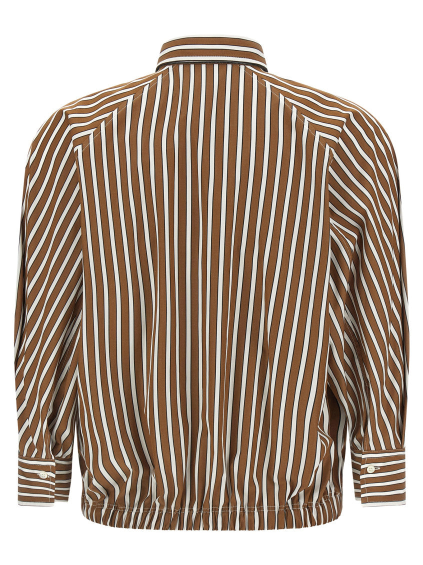 Brown Comfort Stripes Shirt 2
